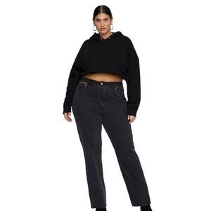 GOOD AMERICAN good boy high rise straight leg jeans